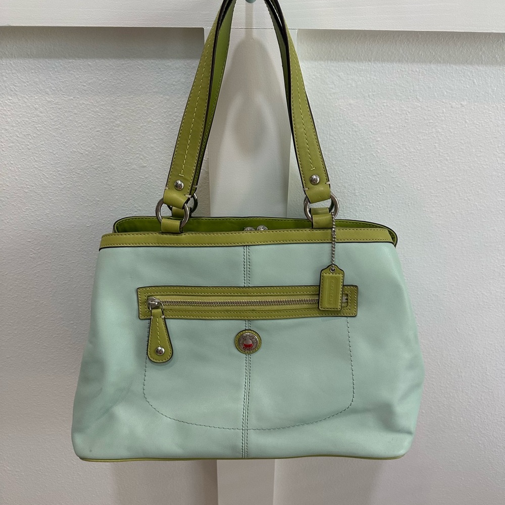 Coach Shades of Green Shoulder Bag